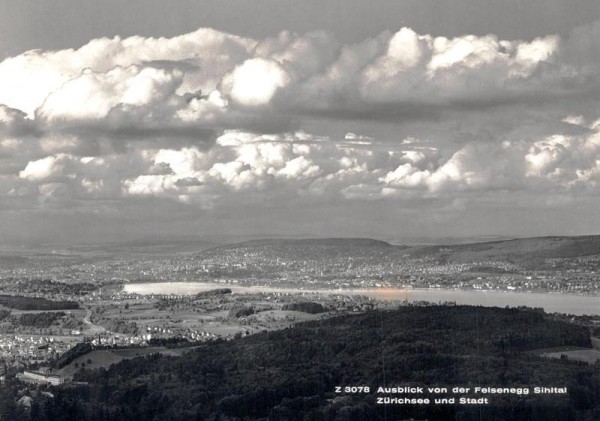 Zürichsee und Stadt Vorderseite