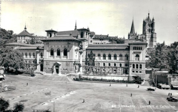 Lausanne, Université et Cathédrale Vorderseite