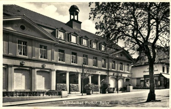 Baden, Volksheilbad Freihof Vorderseite
