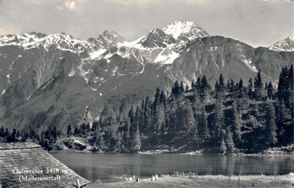 Golzernsee. Maderanertal Vorderseite