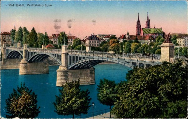 Wettsteinbrücke (Basel) Vorderseite