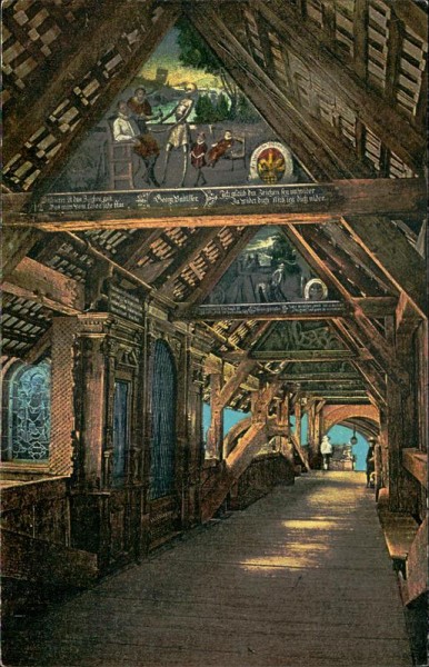 Luzern. Spreuerbrücke Vorderseite