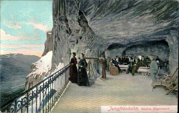 Jungfraubahn. Station Eigerwand Vorderseite