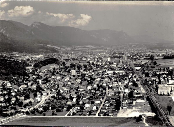 Lengnau bei Biel, Flugaufnahme Vorderseite