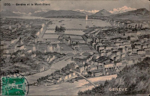 Genève et le Mont-Blanc Vorderseite