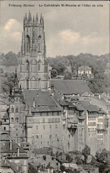 Cathédrale Saint-Nicolas de Fribourg Vorderseite