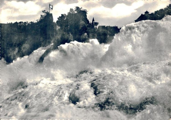 Der Rheinfall vom Känzeli aus Vorderseite